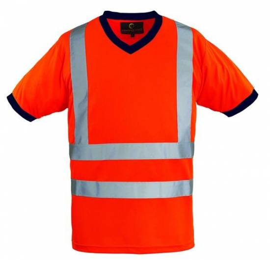 Veste Tee shirt yard HV orange EN20471 CL2 140 gr/m2 100% Polyester maille piqu&eacute;e Coverguard