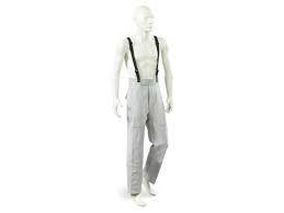 Pantalon JAK-150 en cro&ucirc;te de bovin, avec une poche arri&egrave;re, bretelles en nylon et boucle rapide. Coutures en fil de Kevlar&reg;. Trafimet