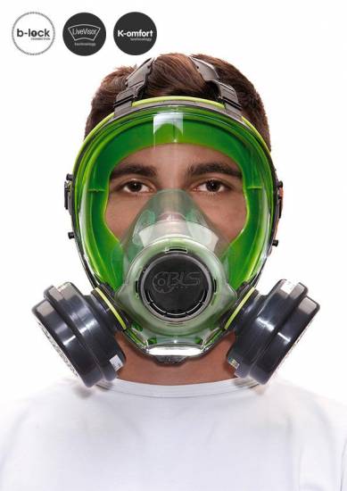 Voie respiratoire Masque complet BLS 5600  classe 2 caoutchouc synth&eacute;tique visi&egrave;re anti rayures anti bu&eacute;e