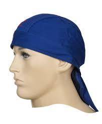 Produit d'hygi&egrave;ne Bonnet 23-3612 Fire Fox&trade; Doo-Rag bleu, ignifug&eacute; Weldas