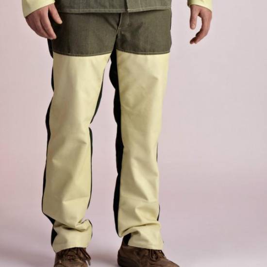Pantalon tissu 100% pr&eacute;ox/para-aramide et fleur de bovin Ignifug&eacute; Proban AB1C1XE1 taille 1 BGT