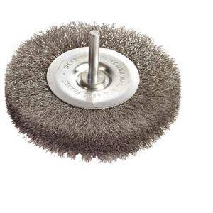 Finition Brosse circulaire tige 6mm &Oslash;40 ep:9mm fil inox SIT