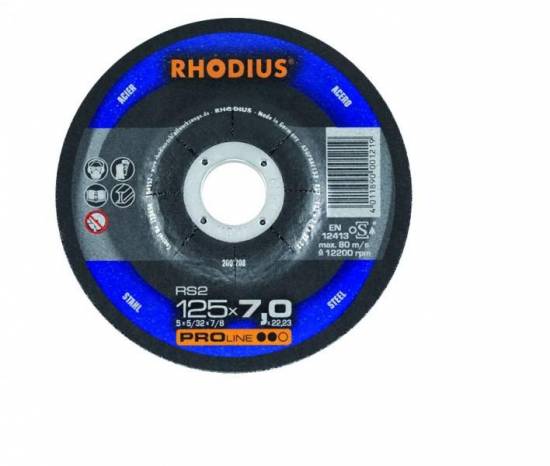 Meulage Disque a &eacute;barber RS2 230x7x22.23 Acier Proline Rhodius