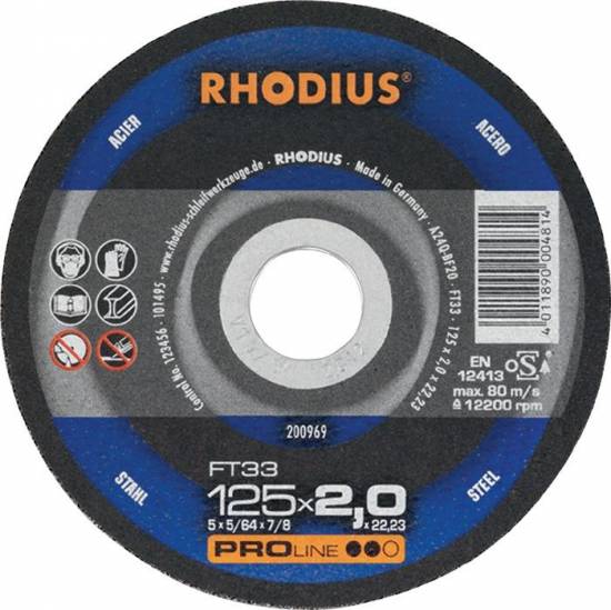 Tron&ccedil;onnage Disque A tronconner FTK33 230x3x22.23 Acier Proline Rhodius