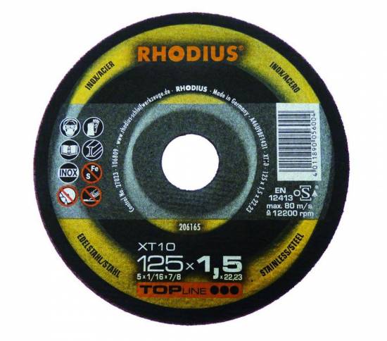Tron&ccedil;onnage Disque a tron&ccedil;onner XT10 230x1.9x22.23 Top line Rhodius