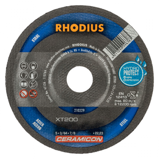 Tron&ccedil;onnage Disque a tronconner XT 200 230x1.9x22.23 CERAMICON + hydroProtect Rhodius