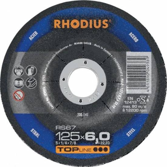 Tron&ccedil;onnage Disque a tron&ccedil;onner XT24 125x1.5x22.23 Aluminium Topline Rhodius