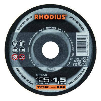 Meulage Meule a &eacute;barber RS61  125X7X22.23 Acier Topline Rhodius