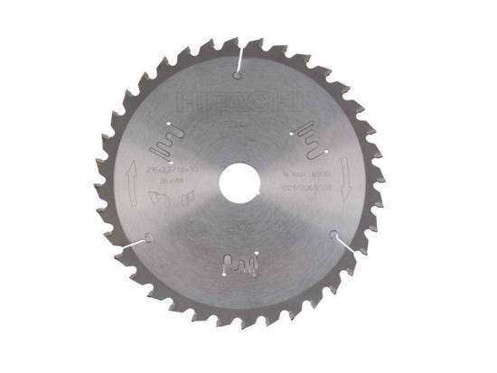 Lame scie ruban Lame carbure &Oslash;216mm bois 36 dents al&eacute;sage 30mm Hikoki