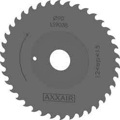 Orbital Lames scie pour couper de 5 &agrave; 15 mm d'&eacute;paisseur HSS Co Dia 90/38 dts Axxair