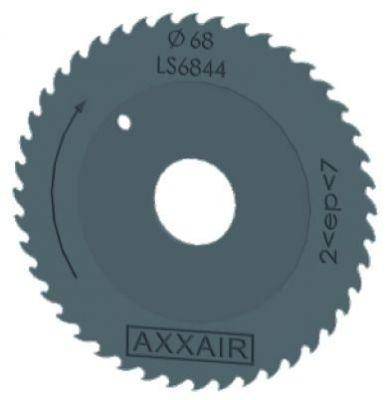 Outillage soudeur Lame scie coupe &Oslash;80mm 54 dents 2 &agrave; 7mm Axxair
