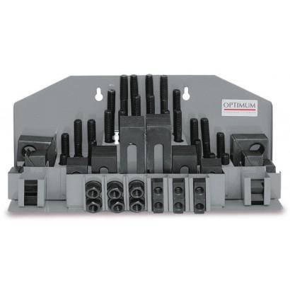 Machine Outil Optimum kit de 52 pi&egrave;ces de bridage SPW 10 -T12 M10 (BF20/L-BF30) BGT