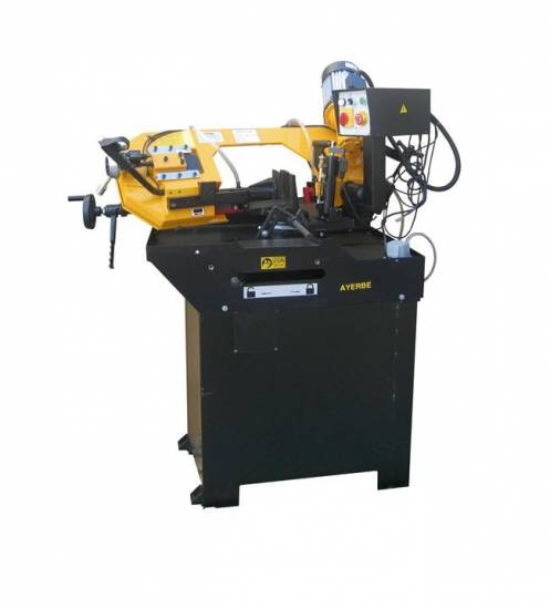 Machine Outil Scie a ruban manuelle AY-210-SCI PLUS 230V Dia 170 &agrave; 90 degr&eacute;s avec lubrification Ayerbe