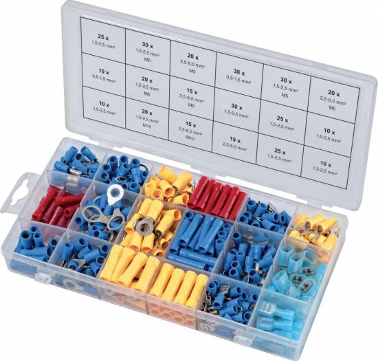Mat&eacute;riel &eacute;lectrique Assortiment de cosses 360 pieces en coffret KS TOOLS