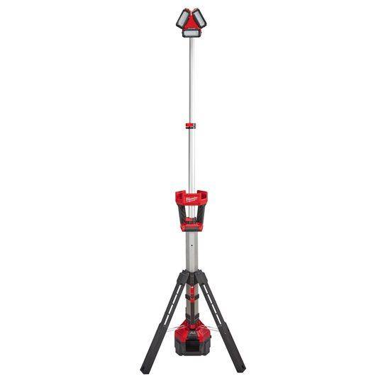 Mat&eacute;riel &eacute;lectrique Projecteur HSAL-0 Led sur pied 3000Lumens hybride : batterie ou secteur 220V (chargeur integre) Milwaukee