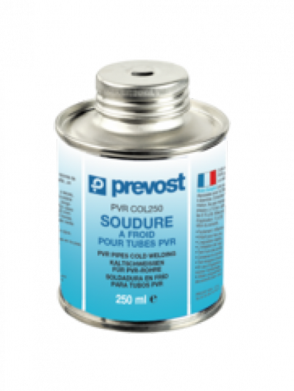 Fluiditique Colle soudure a froid et pinceau pour tube PVR 250 ml Prevost