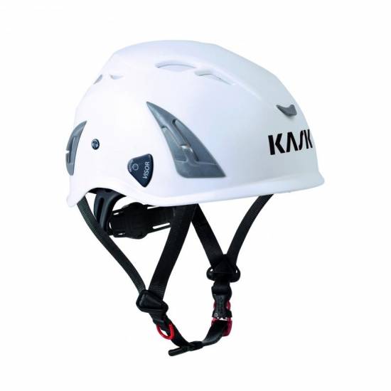 Anti-chute OBSOLETE voir WHE00104-201 Casque monteur Plasma AQ Blanc, r&eacute;glage facile par molette, jugulaire, 390 gr KASK