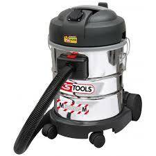Aspirateur Industriel Aspirateur eau et poussi&egrave;re 1400w 20L filtration M avec prise pour outillage electroportatif KS TOOLS