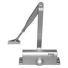 Divers Ferme-porte &agrave; bras compas argent avec r&eacute;tention porte de 40-60kg 0.95m de large Lince