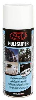 Colle et Etanch&eacute;it&eacute; Aerosol mousse nettoyante Pulisuper 520ml (verre-bois-plastique-alu-fer-ecran ordi) BGT