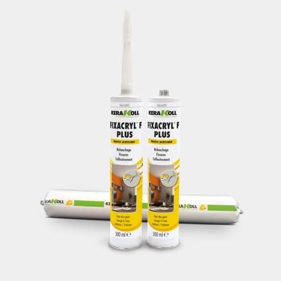 Colle et Etanch&eacute;it&eacute; Mastic plastique acrylique FIXACRYL F 300 ml blanc KeraKoll