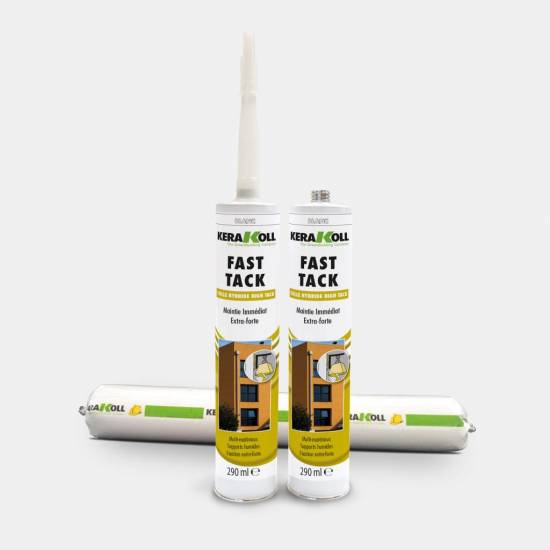Colle et Etanch&eacute;it&eacute; Colle high tack, &agrave; base de polym&egrave;re hybride FAST TACK 290 ml blanc KeraKoll