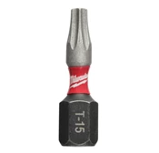 Outillage a main Embouts de vissage pour visseuse &agrave; choc Shockwave TX15 x 25 mm - 2 pcs Milwaukee