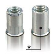 Visserie Fixation Insert filet&eacute; acier t&ecirc;te r&eacute;duite M6 FTR/C (bte de 200) Far