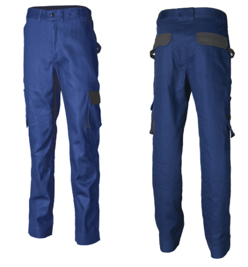 Veste OBSOLETE // PANTALON COMMANDER BLEU ROYAL 100% COTON 260g/m&sup2; Coverguard