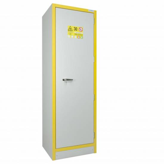 Mobilier Armoire de s&eacute;curit&eacute; EN 14470-1 - 30 minutes pour produits inflammables - haute 1 porte - H 1980 x L 605 x P 550 mm - 4 tiroirs coulissants P 141 kg TRIONYX