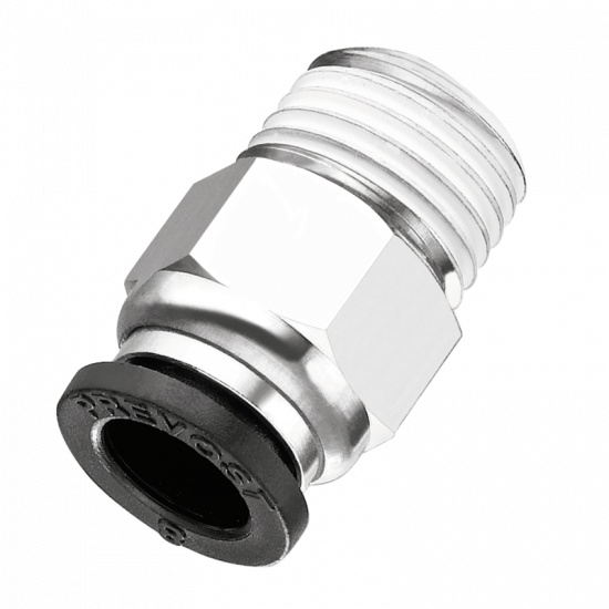 Raccord et accessoire Raccord Instantane droit Male conique R 3/8 pr tube 12 Prevost