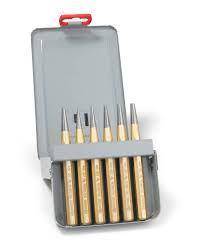 Outillage a main Jeu de chasse-pointes dans cassette en m&eacute;tal Rennsteig