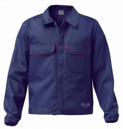 Veste BLOUSON EN COTON IGNIFUG&Eacute; BLEU T46 Trafimet