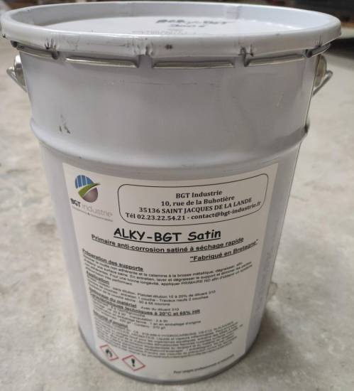 Peinture Sol satin&eacute;e RAL 7001  (le kg) BGT