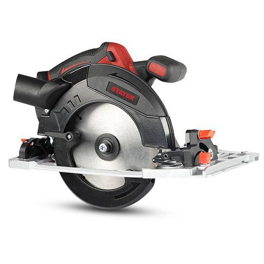 Mat&eacute;riel &eacute;lectrique Scie Circulaire brushless Cap 55 mm a 90&deg; Disc 165x20 2 Batt 4.0Ah + Chargeur STAYER